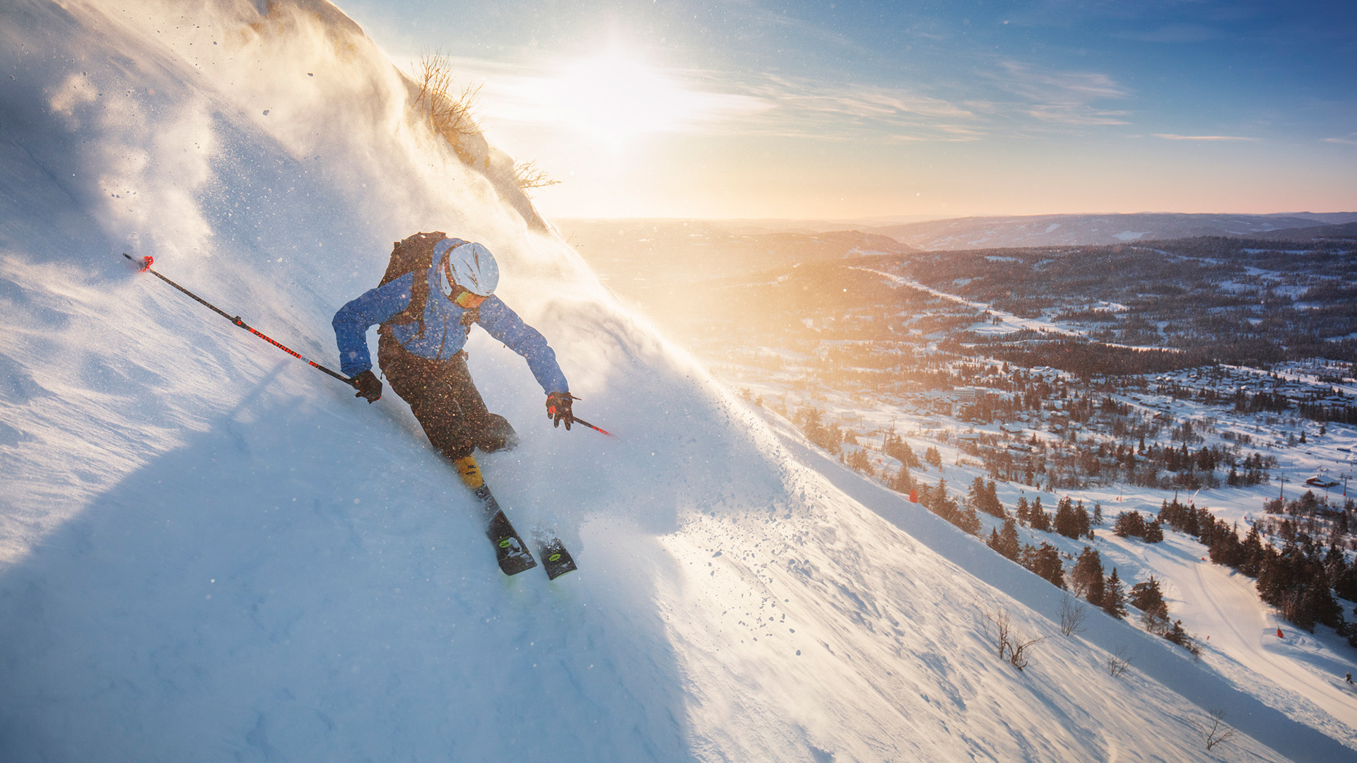 VINTER | Stå på ski både bortover og nedover.